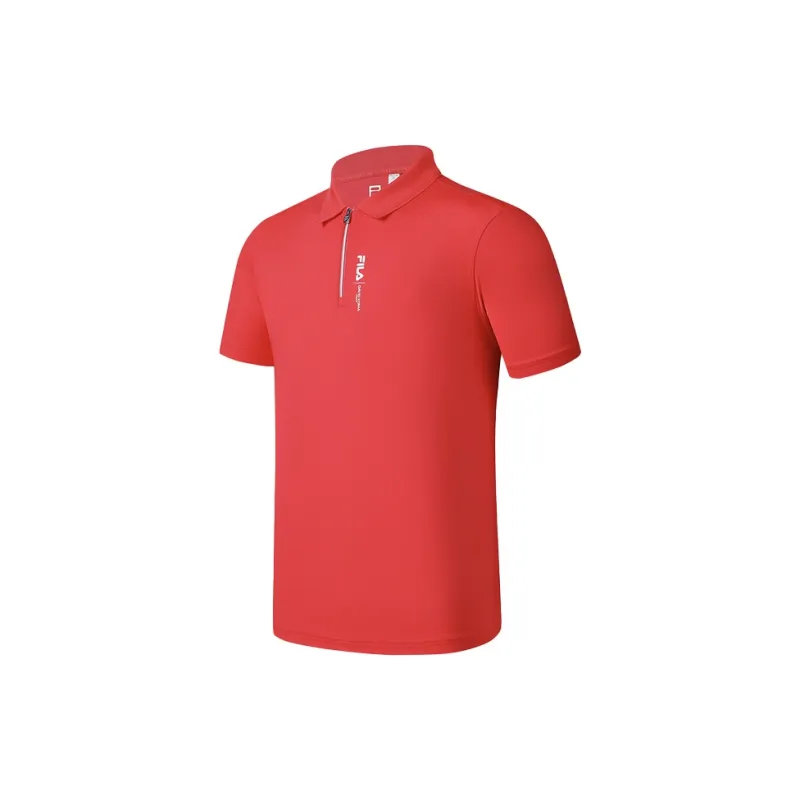 FILA Athletics Tennis Polo Shirt Men's Light Berry Red-1