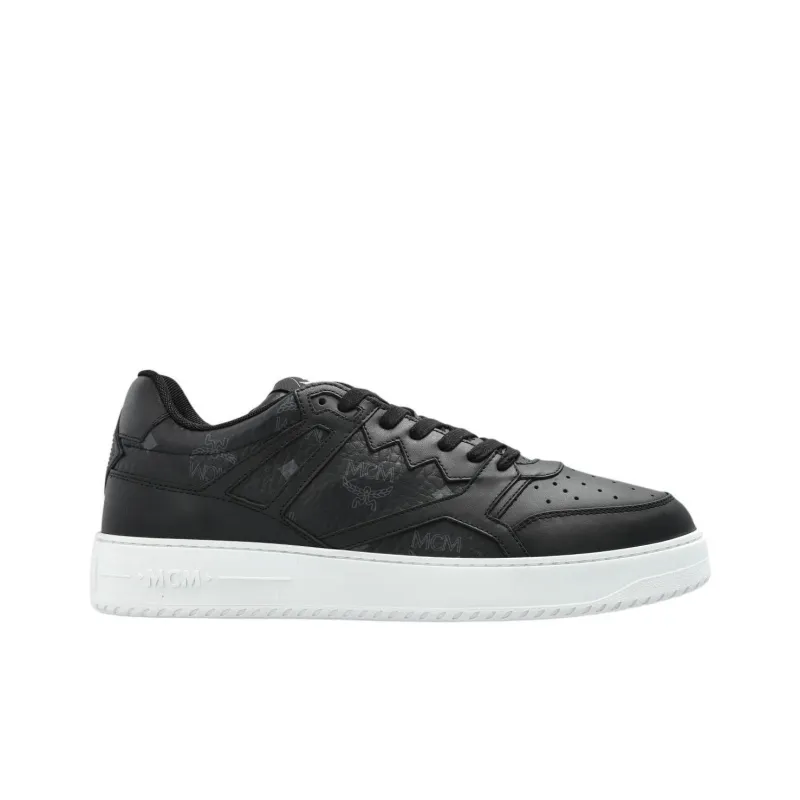MCM Neo Terrain Visetos Low Top Skateboard Shoes Men's Black-1