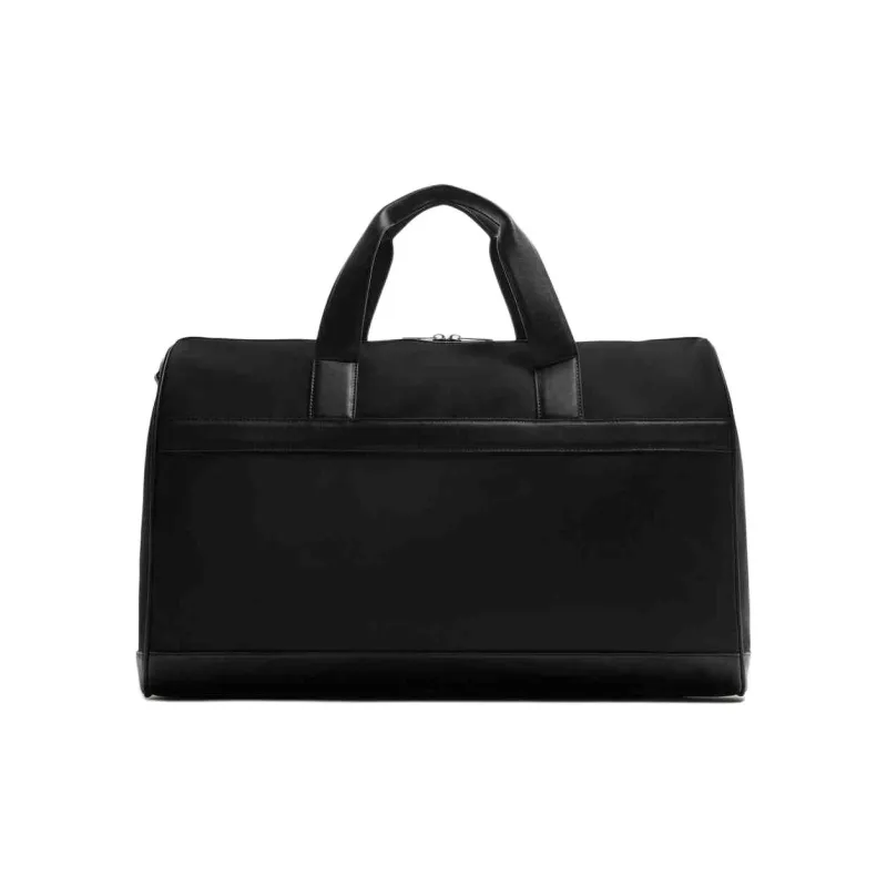ZARA Polyamide Handbag, Shoulder Bag, Crossbody Bag, Travel Bag Men's Black-0