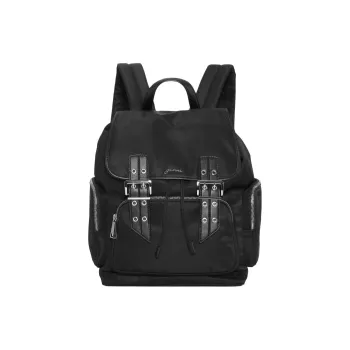 GANNI Recycled Nylon Backpack Unisex Black