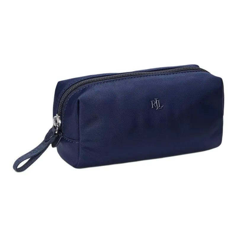 Ralph Lauren Nylon Clutch Makeup Bag Women's Marine Blue-1