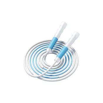 ADKING Fitness Training Non Countable Jump Ropes Fitness Crowd Rubber Rope, Silicone Controller 2.8m