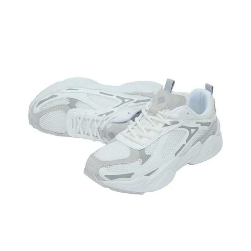 RAPIDO Anti Slip Wear Resistant Low Top Casual Shoes Unisex White-2