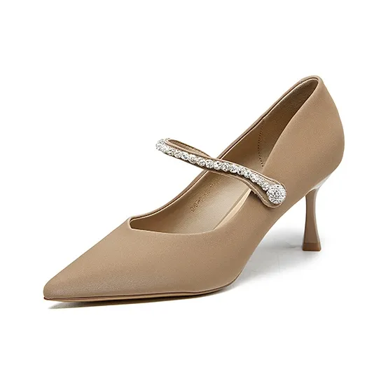 PINWEISHIDU Slim Heel High Heels Women's-2