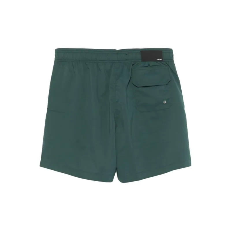 AMIRI Logo print Swim Shorts-1