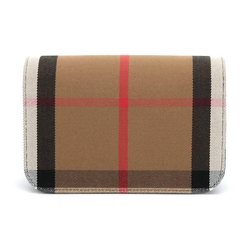 Burberry Grained Leather Shoulder Bag Crossbody Bag Women's Black-5