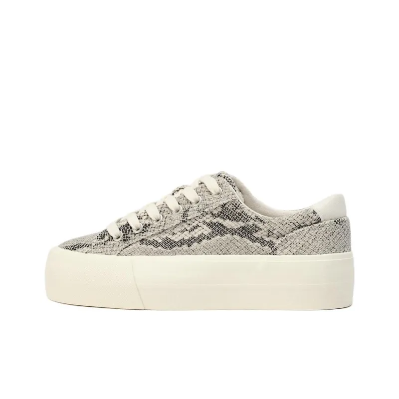 ZARA Low Top Casual Shoes Women's Snakeskin Print-0
