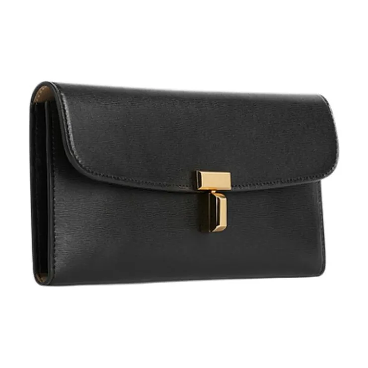 TOTEME T lock Leather Wallet-1