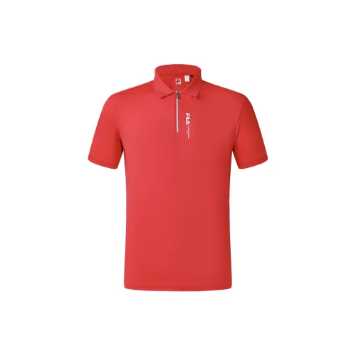 FILA Athletics Tennis Polo Shirt Men's Light Raspberry Red