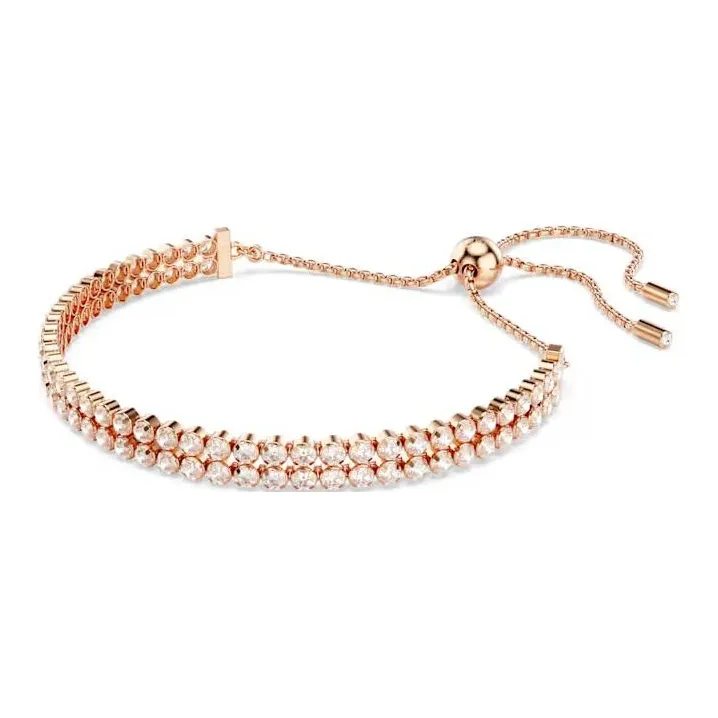 Swarovski Faux Crystal Bracelets Women's Rose Gold-1