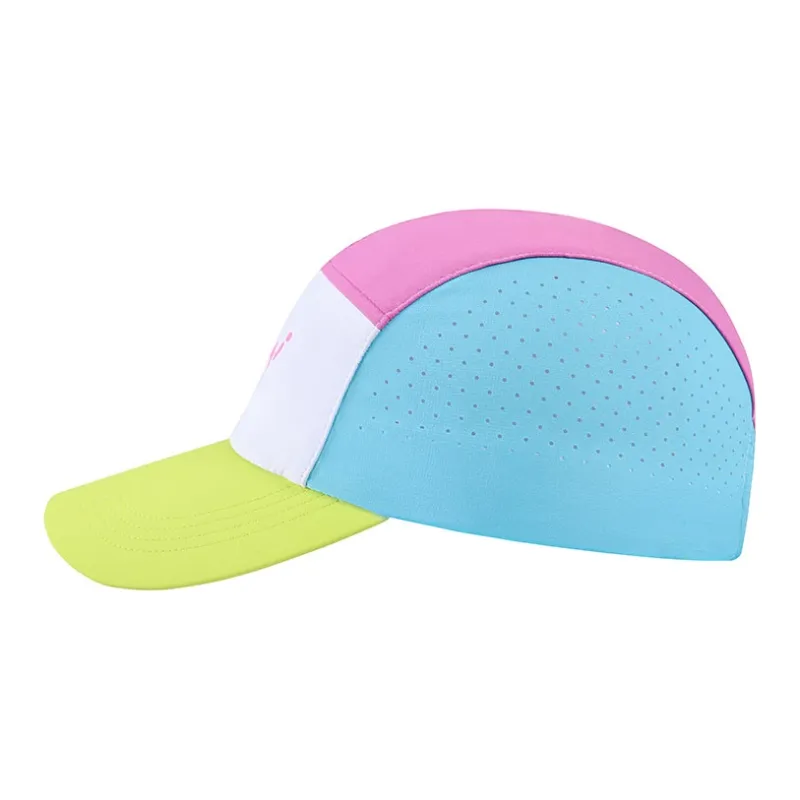 BMAI Polyester Baseball Caps Unisex Neon Pink/Firefly Yellow/Island Blue-1