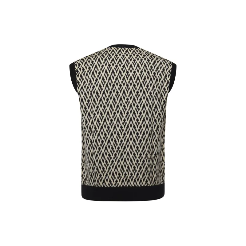 Valentino Garavani V-Neck Sleeveless Knitted Vest-1