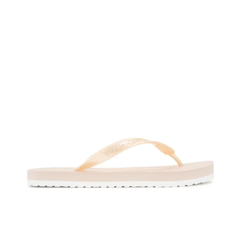 CKJ CALVIN KLEIN JEANS Flip Flops Women's Pink-1