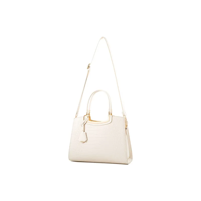 Vigno Synthetic Leather Handbags Crossbody Bags Large Size Women's White/Black-40