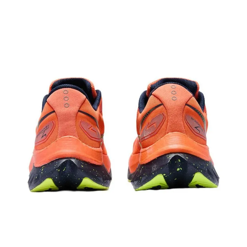 Saucony Endorphin Speed Brown 4 Anti-Slip Wear-Resistant Low-Top Running Shoes Unisex Orange-2