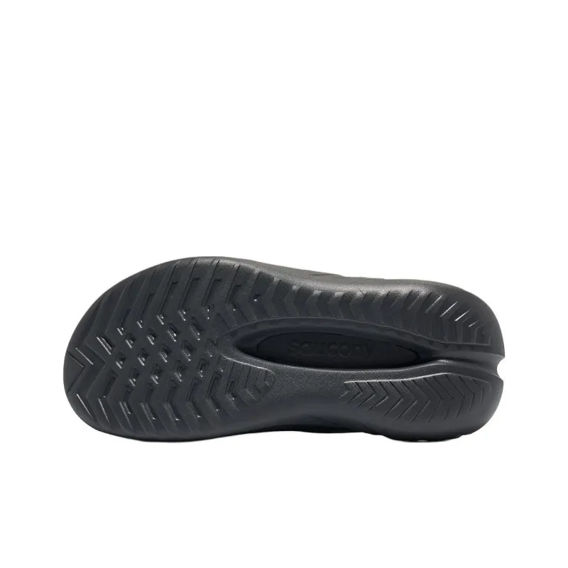 Saucony Cradle 2 Quiet Slip Resistant Slide Slippers Unisex Dark Gray-3
