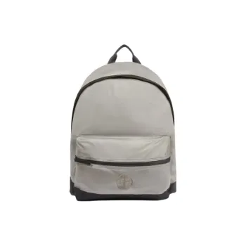 STONE ISLAND Logo Embroidered Zipped Backpack
