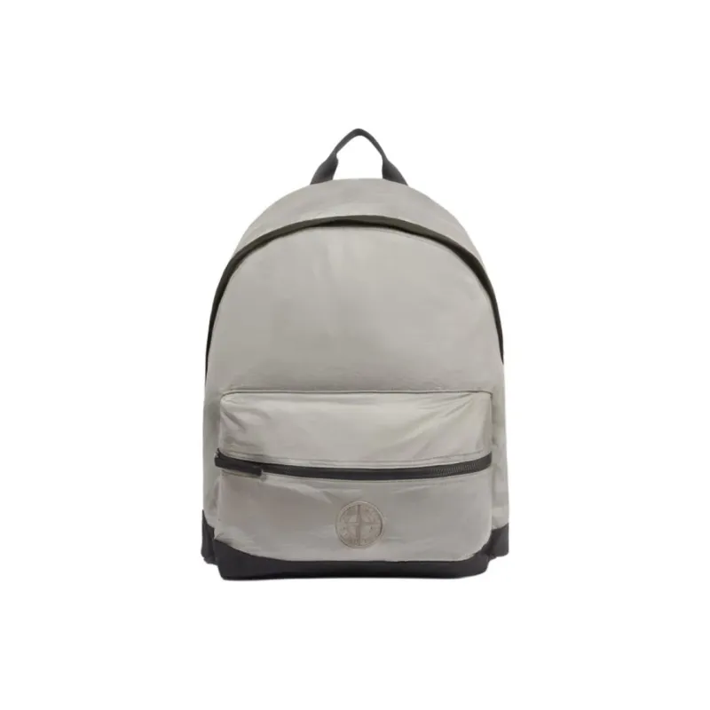 STONE ISLAND Logo Embroidered Zipped Backpack-0