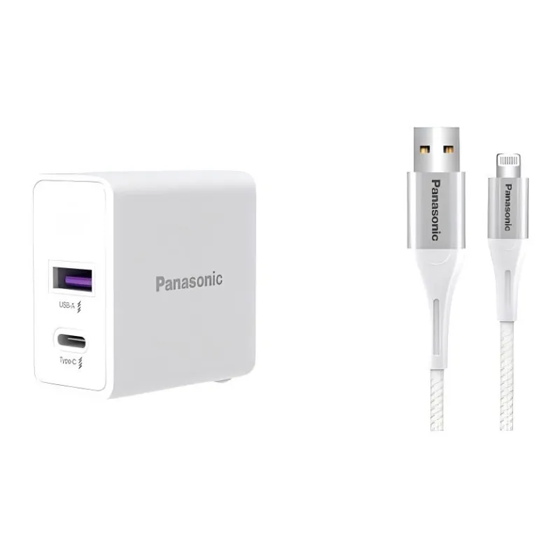 Panasonic A To Lightning Durable And Flexible Antioxidant Rust-Resistant Cables QE-ACEX004C-2