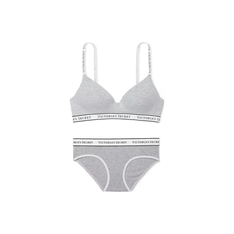 Victoria's Secret Underwear Set Women's Gray-0
