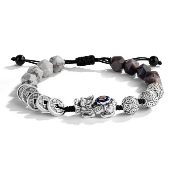 YINCHIE Obsidian Bracelets Men's