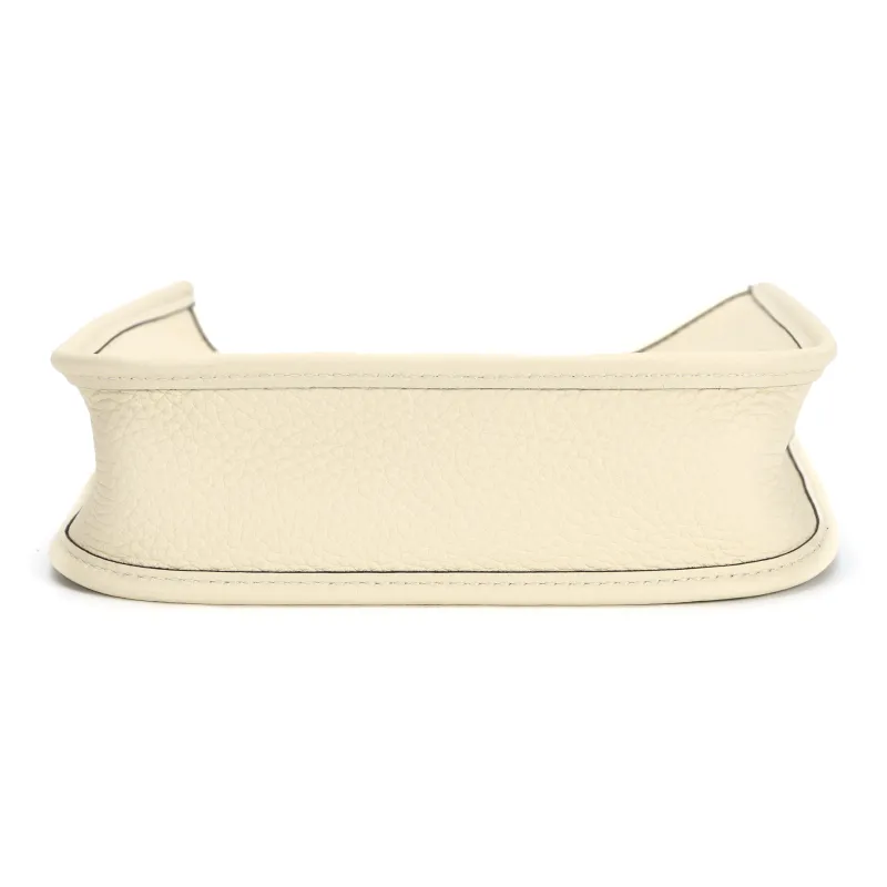 HERMES Evelyne Clemence Bullock Leather Ivorie Shoulder Bag Crossbody Bag Mini Women's I2 Nata Cream White-6