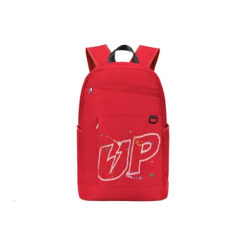 TURN UP Polyester Backpack Regular Unisex Red