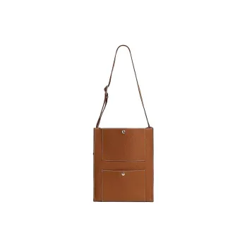 HERMES Cab H Barenia Calfskin Tote Bag Shopping Bag Shoulder Bag Handbag Regular Women's 34 Fauve Light Tawny