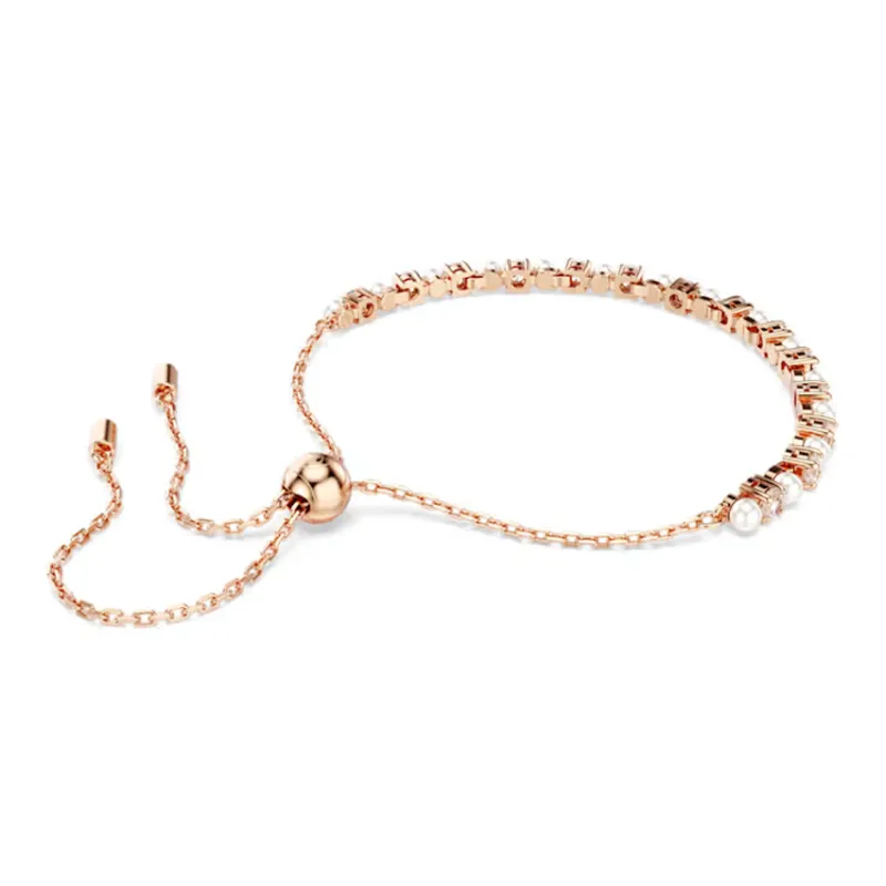 Swarovski Synthetic Cubic Zirconia Bracelets Women's Rose Gold-2