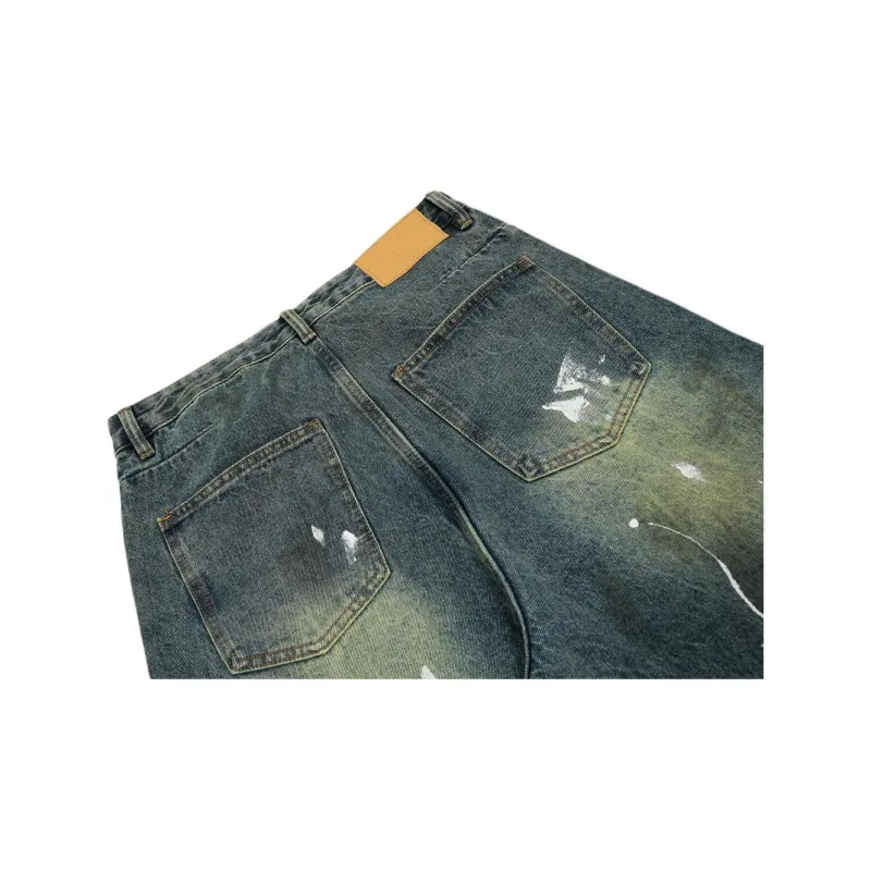 YINLEI Jeans Unisex Vintage Blue-3