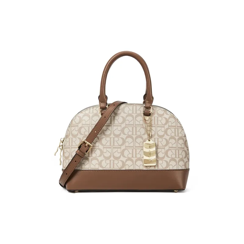 RED DRAGONFLY PVC One Shoulder Handbags Women's Coffee-0