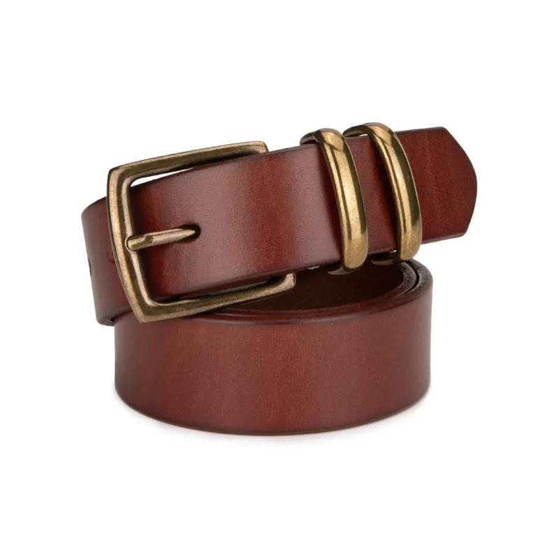 Cows Reign Cow Leather Leather Belts Men's 3.4CM-6