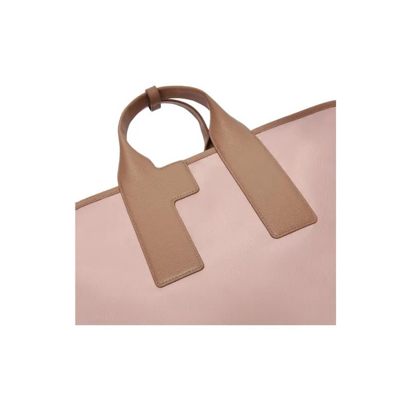 Furla Piuma Nylon Tote Bag Shopping Bag Shoulder Bag Crossbody Bag Handbag Large Size Women's Pink-4