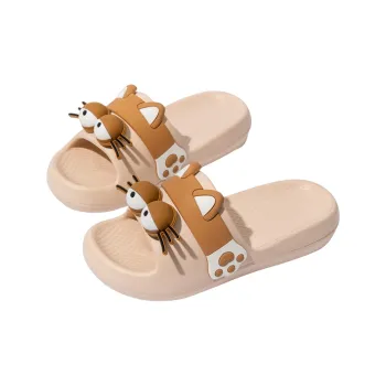 Ailise Sandal Slippers Khaki/White/Pink