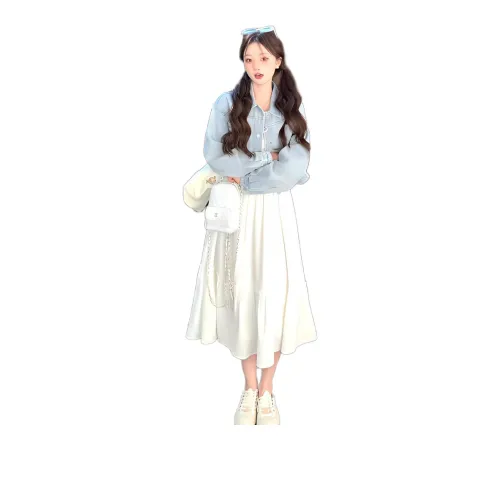 Si Bei'er Slip Dresses Women's Baker White