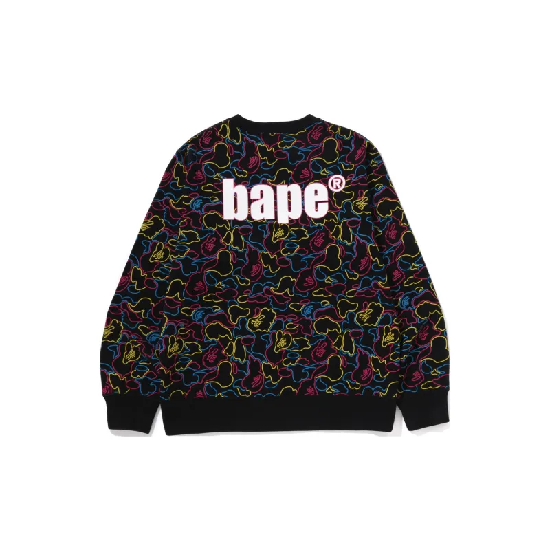 Bape Neon Camo Crewneck Sweatshirt-3
