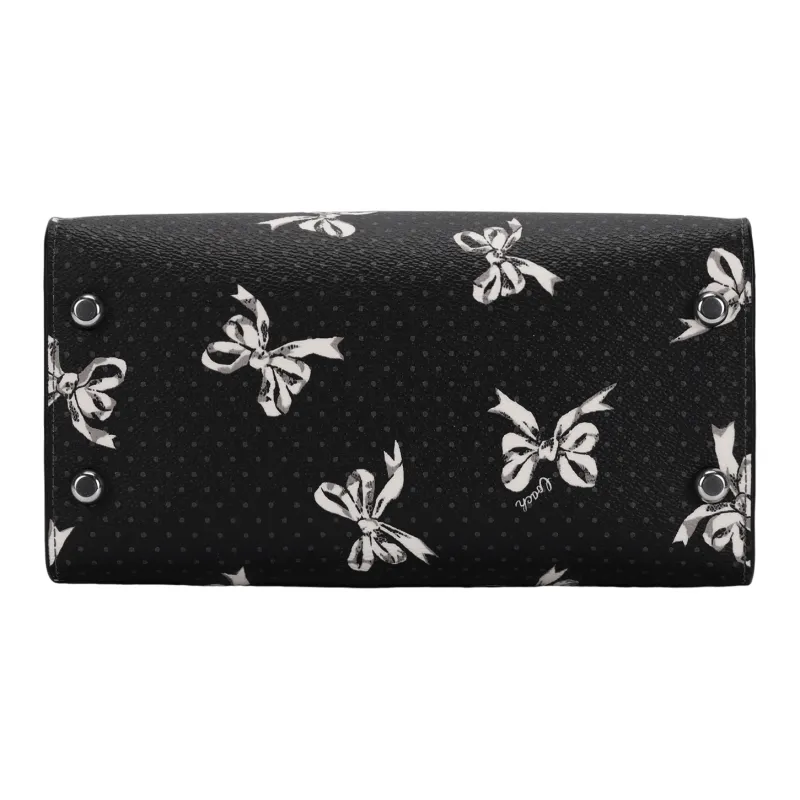 COACH Coated Canvas Handbag Unisex Black-7