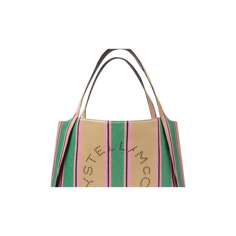 Stella McCartney Striped Logo Embellished Tote Bag-3