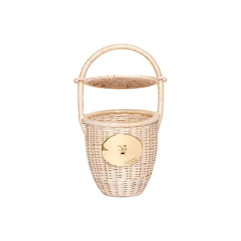 Patou Wicker Bucket Bag-2