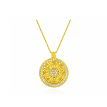 Chongqing Gold Store S925 Silver Necklaces Women's