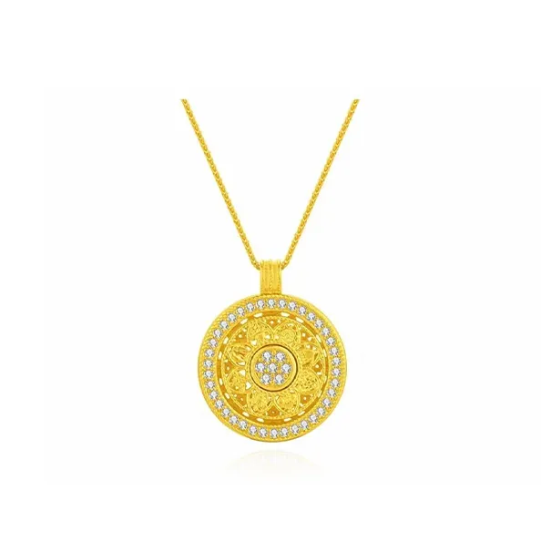 Chongqing Gold Store S925 Silver Necklaces Women's-0