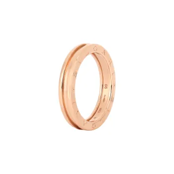 BVLGARI 2010s 18K Rose Gold B Zero One Ring