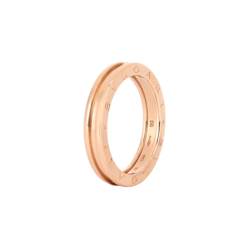 BVLGARI 2010s 18K Rose Gold B Zero One Ring-0