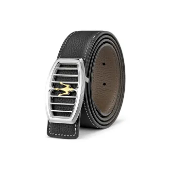 Maserati Cow Split Leather Belts Men's 3.5cm