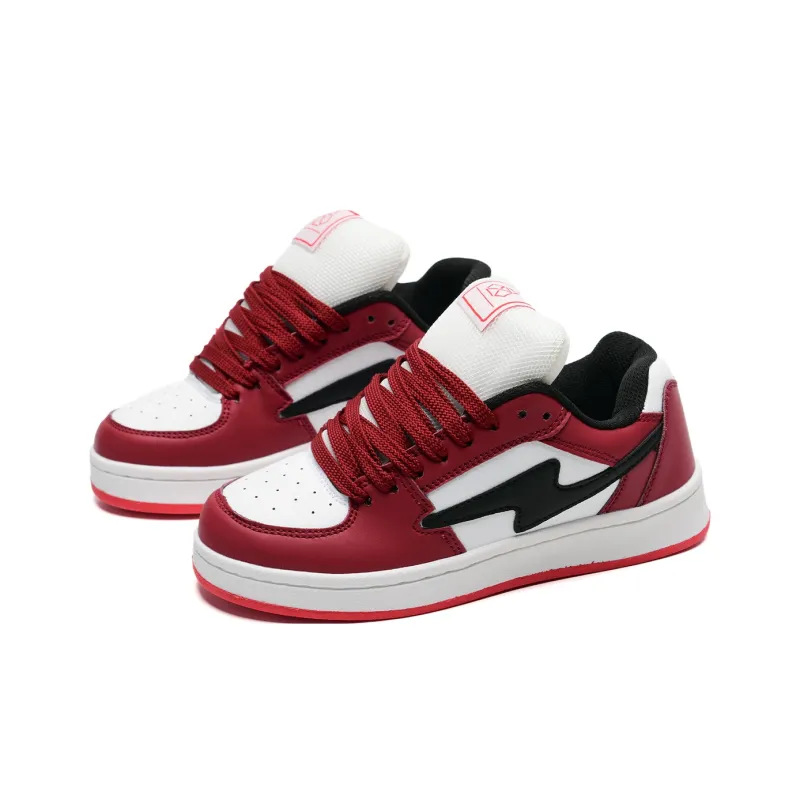 Circle Small Height Increasing Wear Resistant Slip Resistant Low Top Skateboard Shoes Unisex Pink Box Included-45