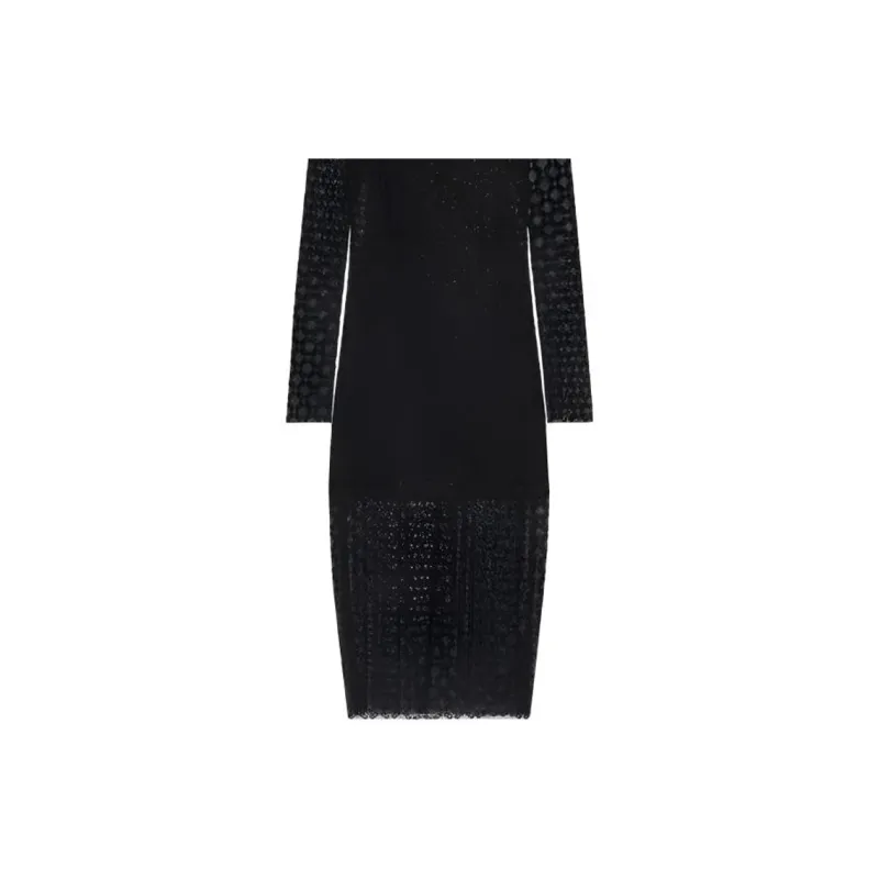 Givenchy Monogrammed Crew Neck Dress-4