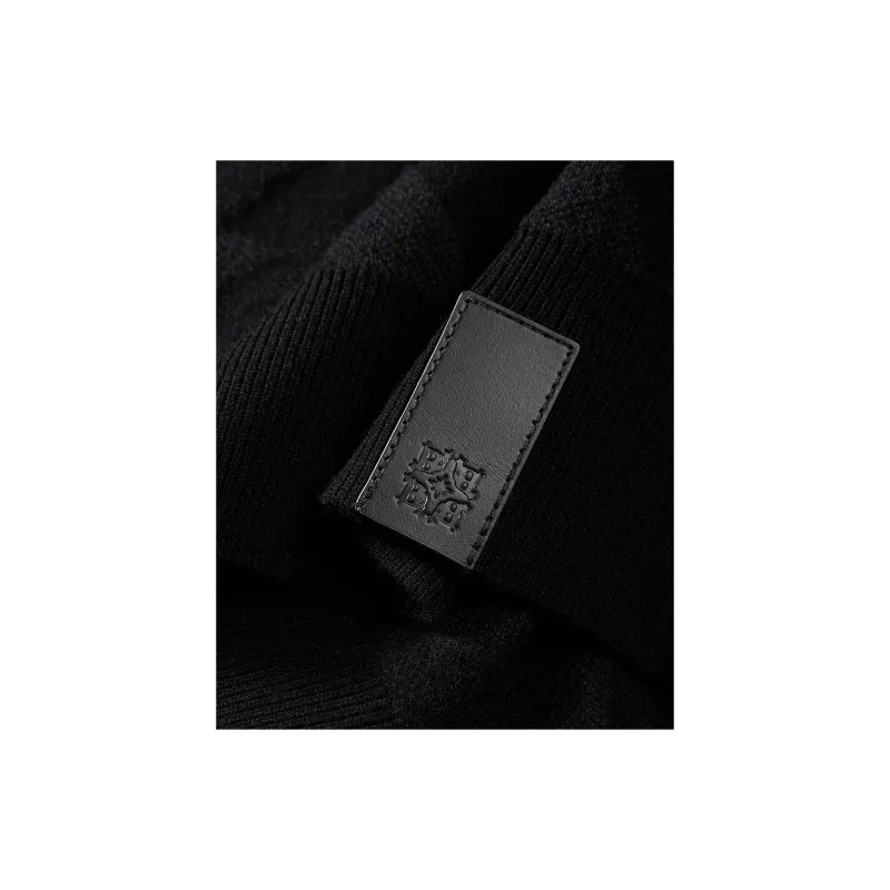 PEACEBIRD MEN Sweaters Unisex Black 1-2