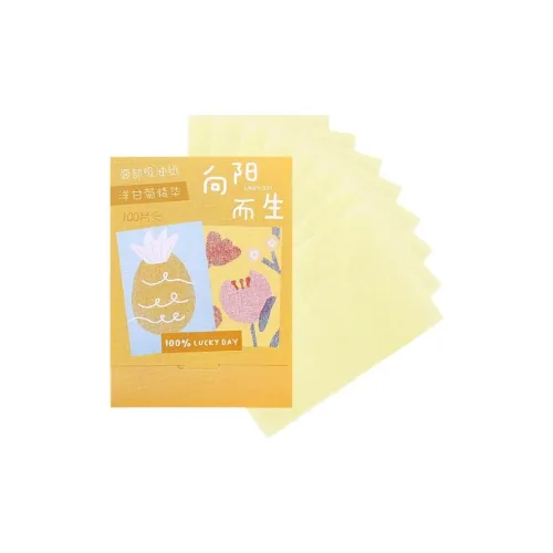 NKMA Suede Bamboo Charcoal Oil Absorbent Paper Refeshing And Oil Control 100 Pcs