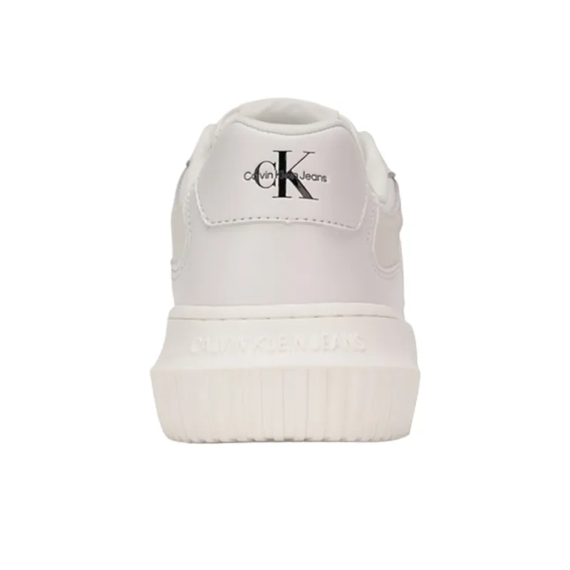 CKJ CALVIN KLEIN JEANS Low-Top Skateboard Shoes Women's Moon White-3