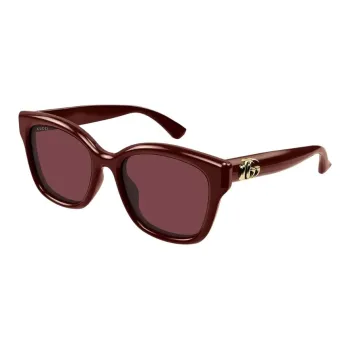 GUCCI Acetate Square Sunglasses Unisex Red